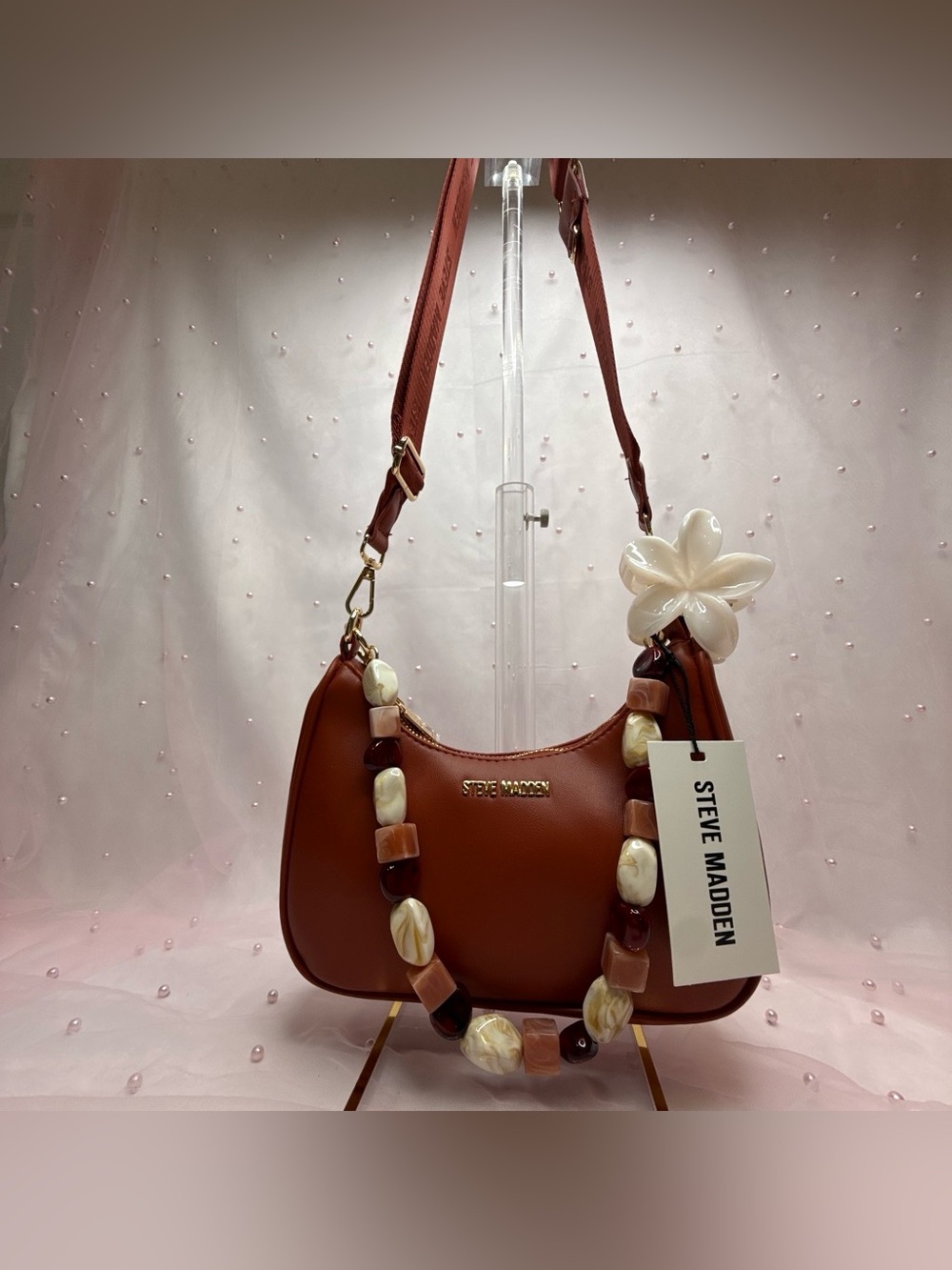 Steve Madden Red Earth Btamela Jewels Crossbody ✨